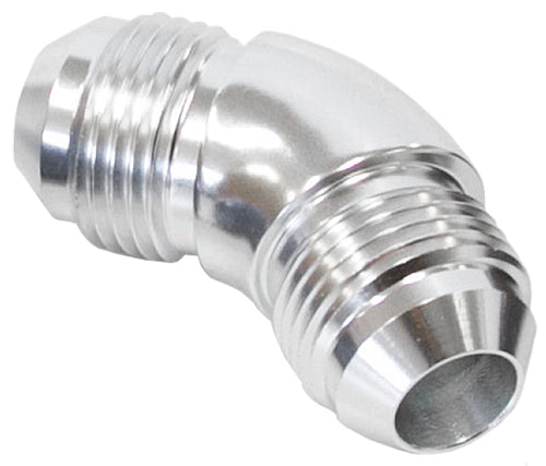 45° Full Flow AN Union -4AN   Silver Finish