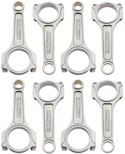 Aeroflow Forged I-Beam Conrod Set, 6.000" Length  2.100" Journal, .927" Pin, ARP 7/16" Bolts. Fits S/B Chev