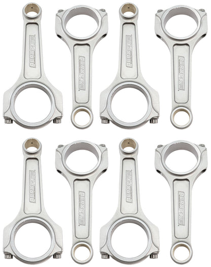 Aeroflow Forged I-Beam Conrod Set, 6.385" Length  2.200" Journal, .927" Pin, ARP 7/16" Bolts. Fits B/B Chev