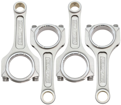 Aeroflow Forged I-Beam Conrod Set, 5.365" Length  1.888" Journal, .866" Pin, ARP 3/8" Bolts. Fits Nissan SR20