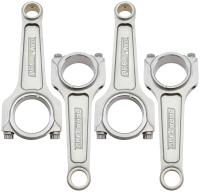 Aeroflow Forged I-Beam Conrod Set, 5.906" Length  1.890" Journal, .866" Pin, ARP 3/8" Bolts. Fits Mitsubishi 4G63
