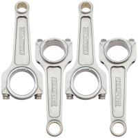 Aeroflow Forged I-Beam Conrod Set, 6.141" Length  1.890" Journal, .866" Pin, ARP 3/8" Bolts. Fits Mitsubishi 4G63