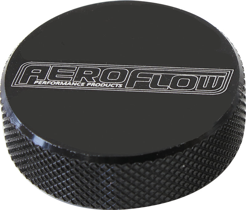 Black Billet Air Cleaner Nut   Tall profile, 1/4" UNC