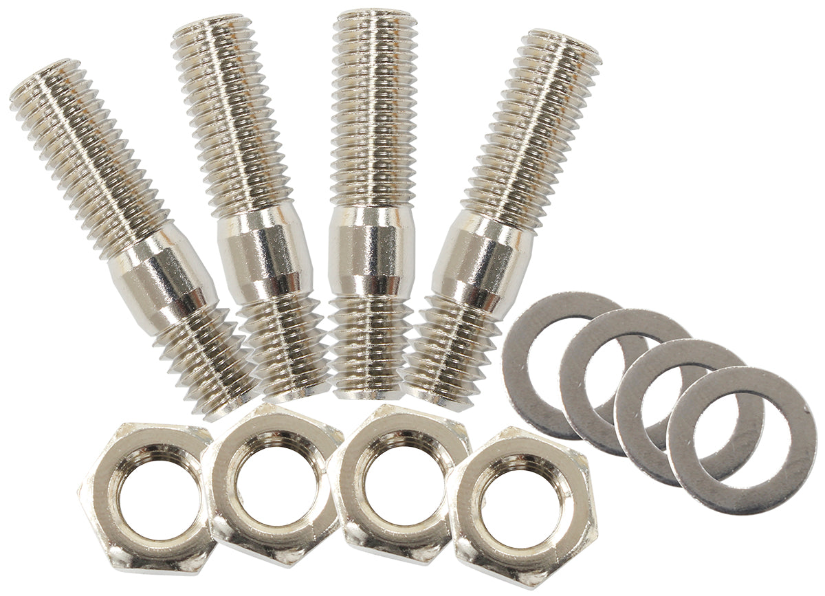 Carburettor Stud Kit   5/16" x 1-3/8" OAL, Silver