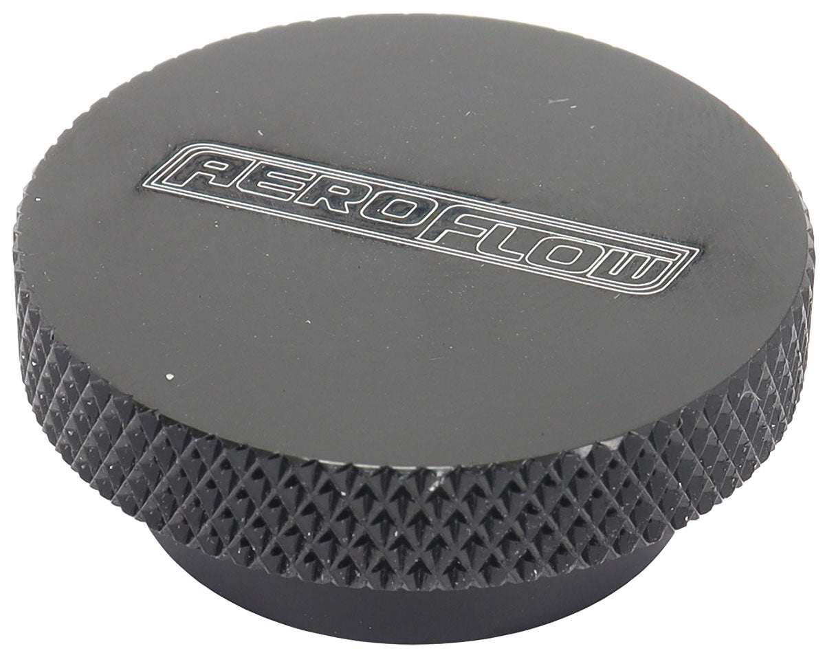 Black Billet Air Cleaner Nut 5/16" UNC  Low profile with a tall step down to suit Full Flow Air Cleaner Lid