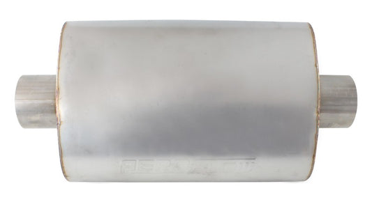 Aeroflow 5500 Series Stainless Steel 3-1/2" Center/Center Muffler   3-1/2" Inlet and Outlets, 16" Length, 11.77" Width, 6" Height