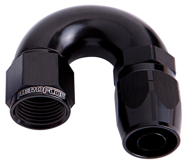 550 Series Cutter One-Piece Full Flow Swivel 180° Hose End -12AN   Black Finish. Suits 100 & 450 Series Hose
