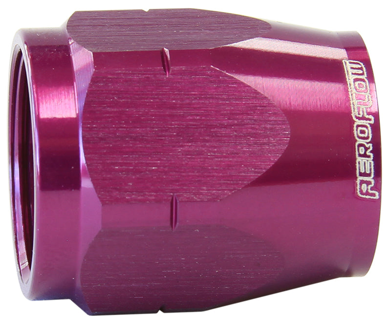 Cutter Style Hose End Socket -6AN   Purple Finish. Suits 500, 550 and 880 Series Hose Ends