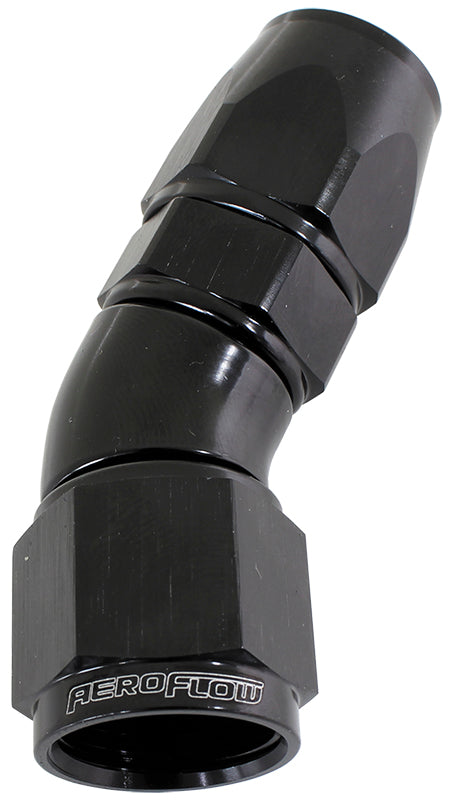 570 Series PTFE 30° Hose End -8AN  Black Finish. Suits 200 & 250 Series Hose