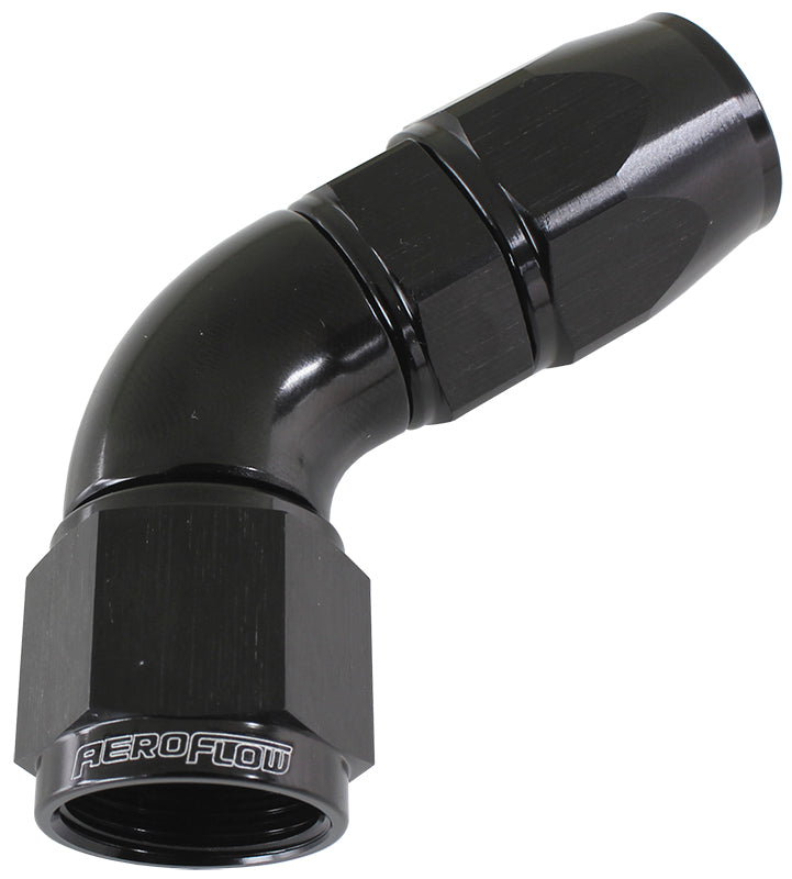 570 Series PTFE 60° Hose End -10AN   Black Finish. Suits 200 & 250 Series Hose