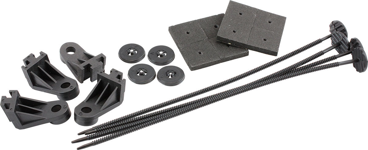 Aeroflow Replacement 14" Brushless Electric Fan Mounting Kit  Snap Lock Ties and Mounting Feet