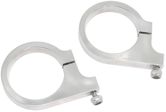 Aeroflow Replacement 2" Billet Mounting Brackets  Suit AF77-1021 Billet Radiator Overflow Tank, Polished Finish