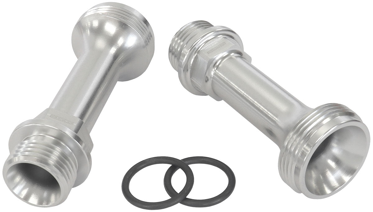 Aeroflow Replacement Billet Adjustable Fuel Log Legs  Suit Adjustable Fuel Log (AF64-2037), -8ORB Thread, Silver Finish