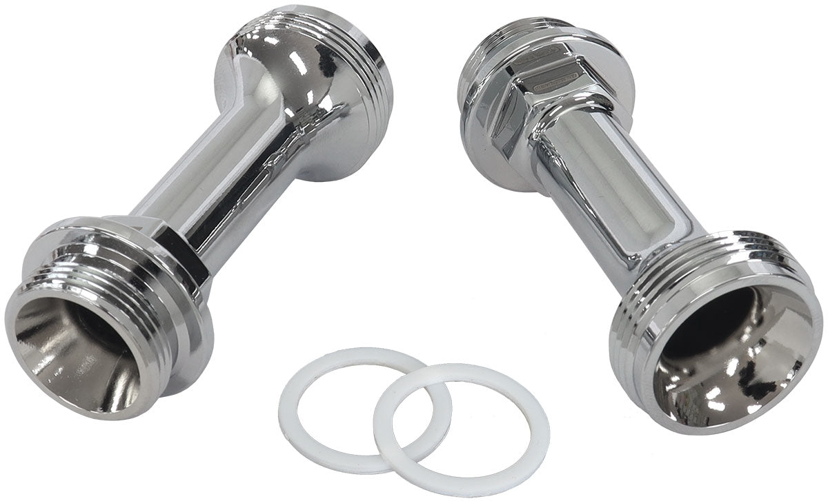Aeroflow Replacement Billet Adjustable Fuel Log Legs  Suit Adjustable Fuel Log (AF64-2037), 7/8-20" Thread, Chrome Finish