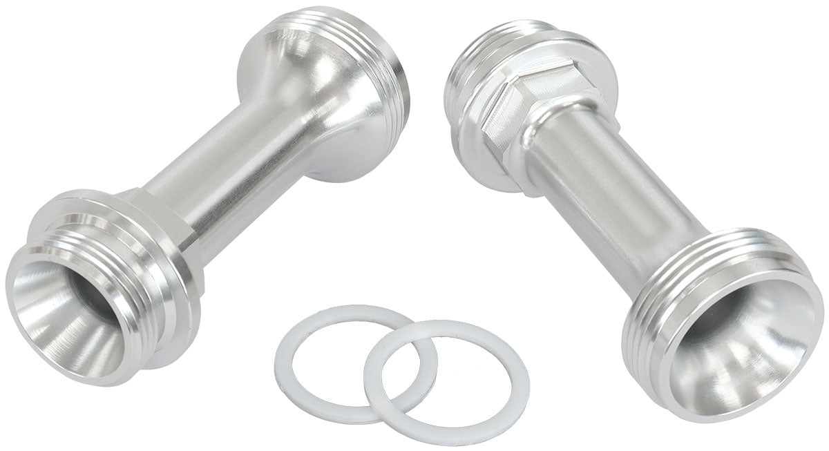 Aeroflow Replacement Billet Adjustable Fuel Log Legs  Suit Adjustable Fuel Log (AF64-2037), 7/8-20" Thread, Silver Finish