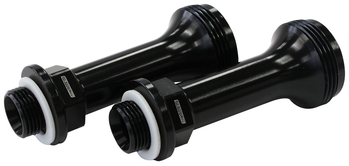 Aeroflow Replacement Billet Adjustable Fuel Log Legs  Suit Adjustable Fuel Log (AF64-2037), 9/16-24" Thread, Black Finish