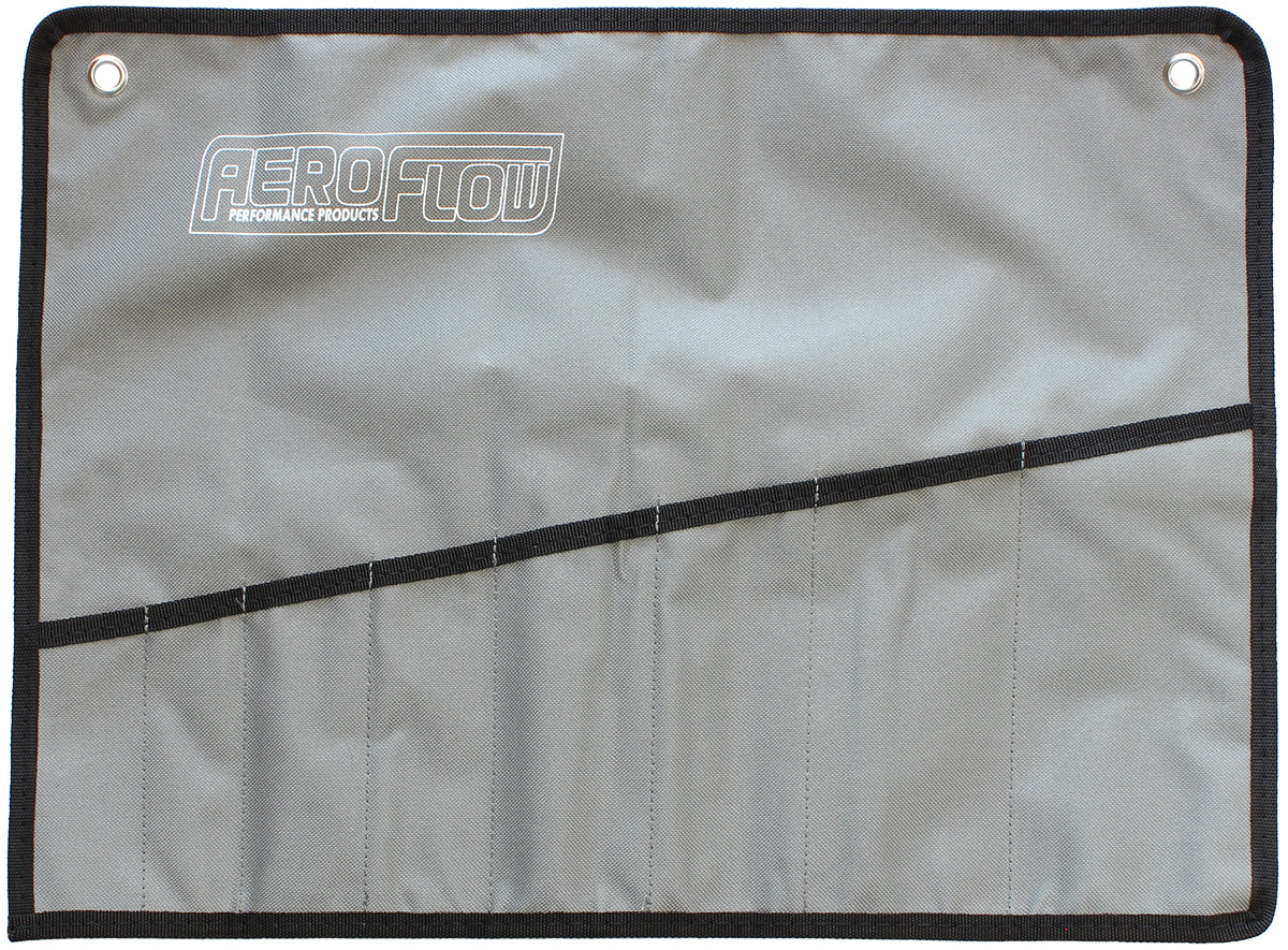 Aeroflow Foldable Pro Spanner Bag  With 8 Spanner Pockets, Grey Finish