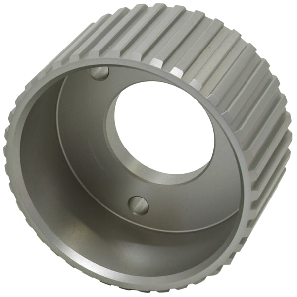 Gilmer Drive Crankshaft Pulley - Silver Finish   Suit SB & BB Chevy with Short Water Pump