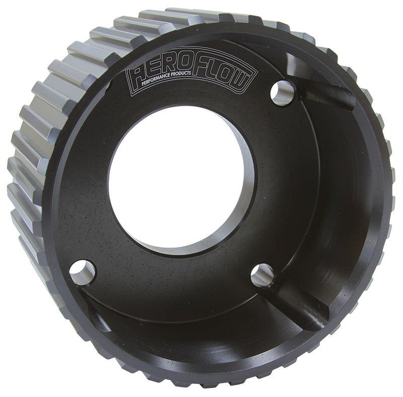 Gilmer Drive Crankshaft Pulley - Black Finish  Suit Holden V8