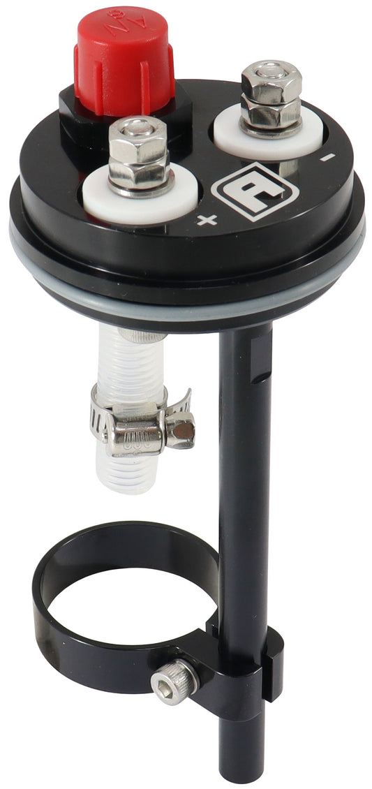 40mm Fuel Pump Conversion Hanger - Black Finish    Suits Dual EFI Pump Compact Surge Tanks