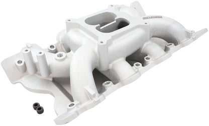 Ford 351 Cleveland Air Gap Dual Plane Intake Manifold, Natural Cast Finish   1500 - 6500 RPM, Square Bore Carburettor Pad, Non-EGR, Suits 2V, 3V and 4V