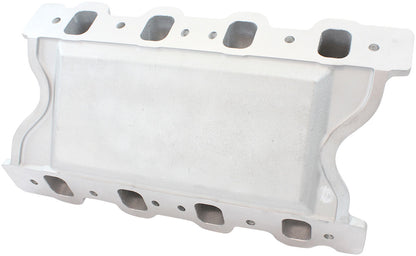Ford 351 Cleveland Air Gap Dual Plane Intake Manifold, Natural Cast Finish   1500 - 6500 RPM, Square Bore Carburettor Pad, Non-EGR, Suits 2V, 3V and 4V