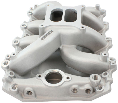 Holden 304 EFI Air Gap Dual Plane Intake Manifold, Natural Cast Finish   1500 - 6500 RPM, Square Bore Carburettor Pad, Non-EGR
