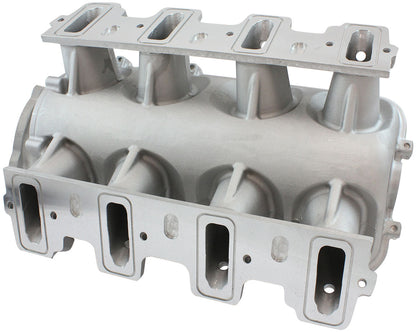 GM LS Cathedral Port Low Rise EFI Modular Intake Manifold, Natural Cast Finish   Suit 102mm/105mm Throttle Body & 14mm Short Injectors