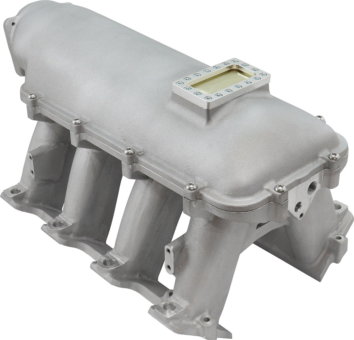Aeroflow GM LS Cathedral Port Hi Rise EFI Modular Intake Manifold, Natural Cast Finish   Suit 102mm/105mm Throttle Body & 14mm Short & Full Length Injectors