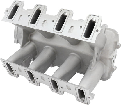Aeroflow GM LS Cathedral Port Hi Rise EFI Modular Intake Manifold, Natural Cast Finish   Suit 102mm/105mm Throttle Body & 14mm Short & Full Length Injectors