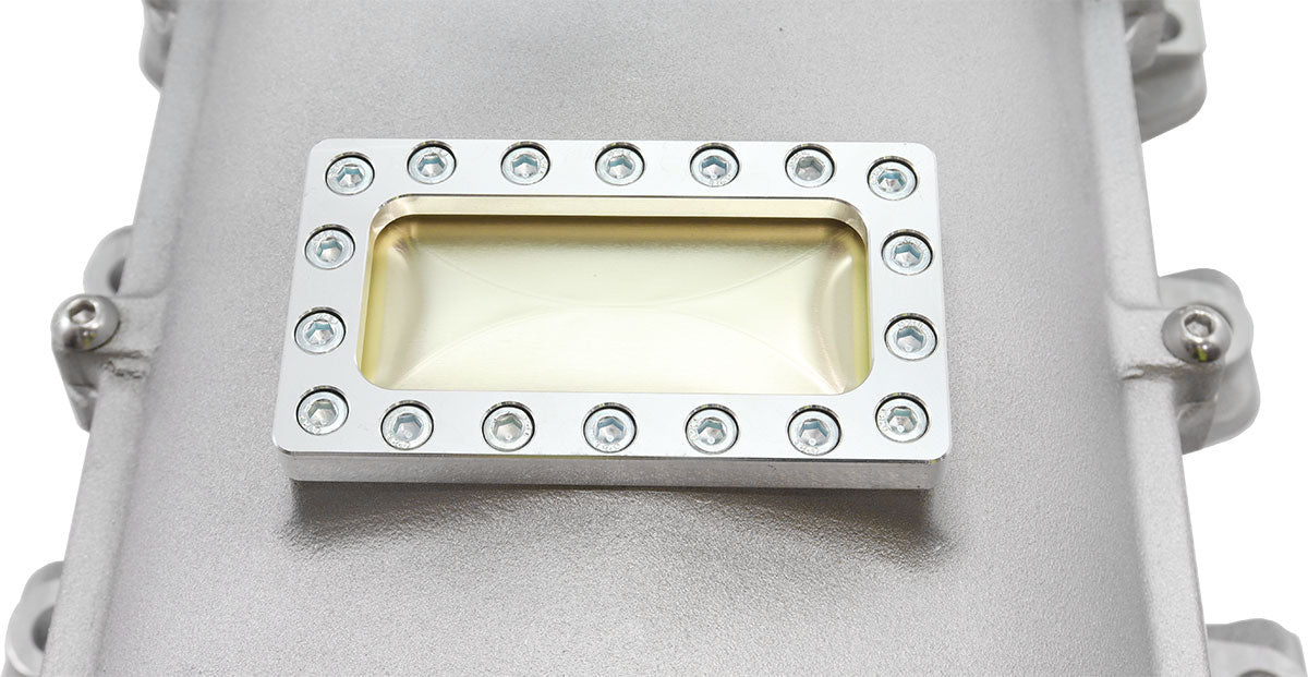 Aeroflow GM LS Cathedral Port Hi Rise EFI Modular Intake Manifold, Natural Cast Finish   Suit 102mm/105mm Throttle Body & 14mm Short & Full Length Injectors