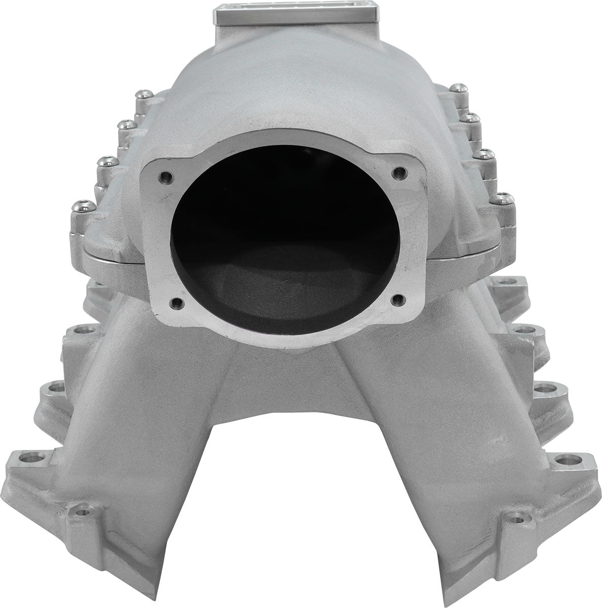 Aeroflow GM LS Cathedral Port Hi Rise EFI Modular Intake Manifold, Natural Cast Finish   Suit 102mm/105mm Throttle Body & 14mm Short & Full Length Injectors