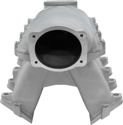Aeroflow GM LS Cathedral Port Hi Rise EFI Modular Intake Manifold, Natural Cast Finish   Suit 102mm/105mm Throttle Body & 14mm Short & Full Length Injectors