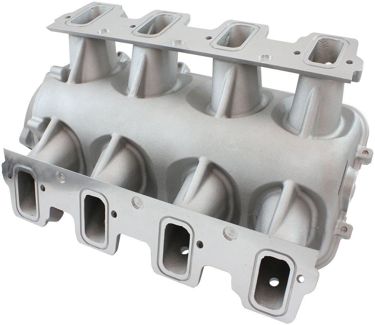 GM LS Rectangle Port Low Rise EFI Modular Intake Manifold, Natural Cast Finish   Suit 102mm/105mm Throttle Body & 14mm Short Injectors