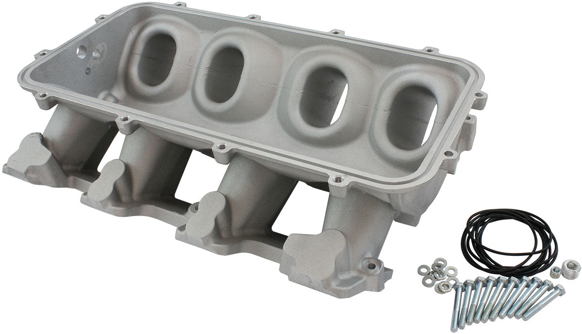 Low Rise NON-EFI GM LS Cathedral Port Intake Manifold Base, Natural Cast Finish   Suit Modular Intake Manifolds