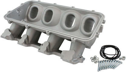 Low Rise NON-EFI GM LS Cathedral Port Intake Manifold Base, Natural Cast Finish   Suit Modular Intake Manifolds