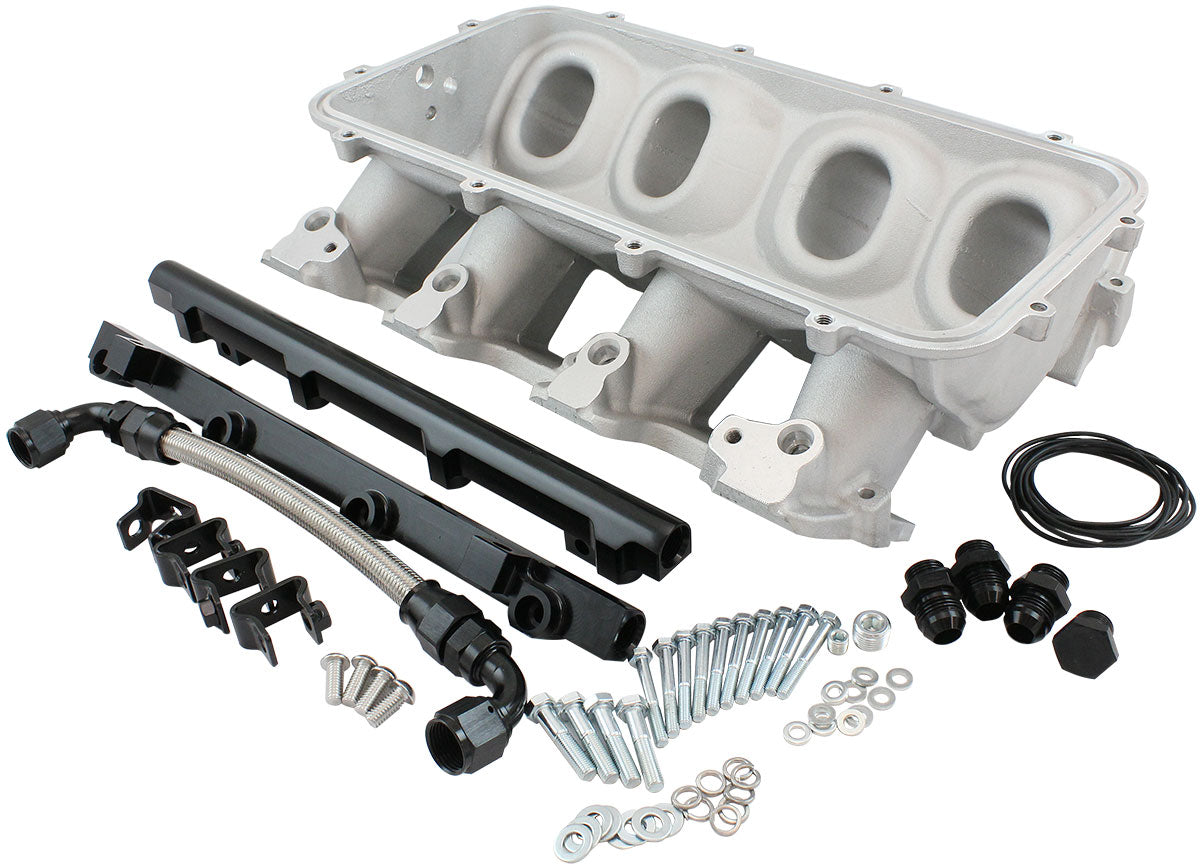 Low Rise EFI GM LS Cathedral Port Intake Manifold Base, Natural Cast Finish   Suit Modular Intake Manifolds