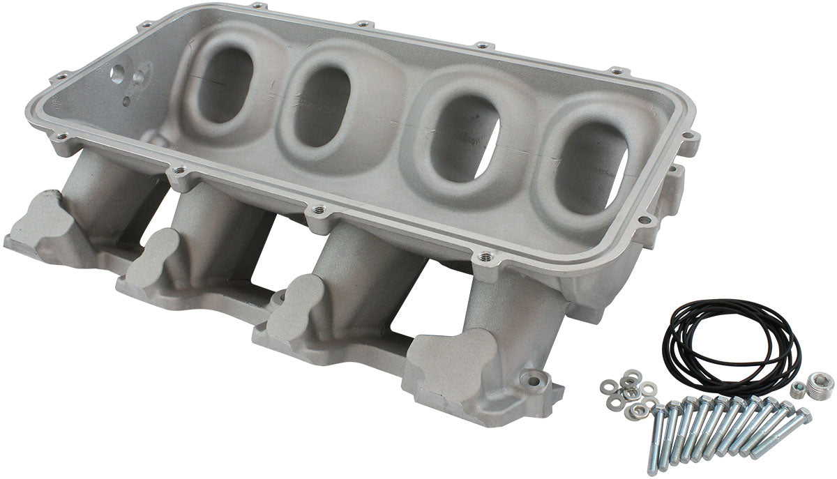 Low Rise NON-EFI GM LS Rectangle Port Intake Manifold Base, Natural Cast Finish   Suit Modular Intake Manifolds