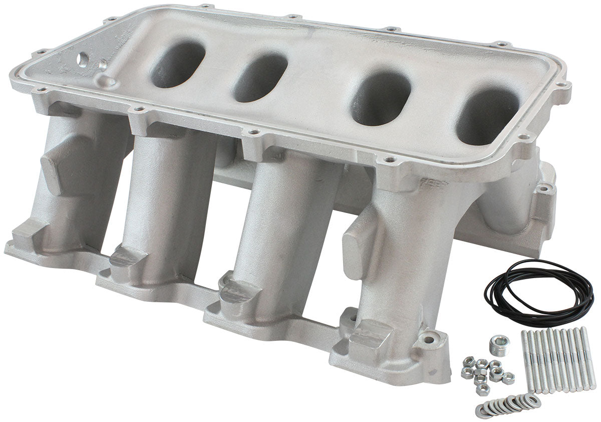Hi Rise NON-EFI GM LS Rectangle Port Intake Manifold Base, Natural Cast Finish   Suit Modular Intake Manifolds