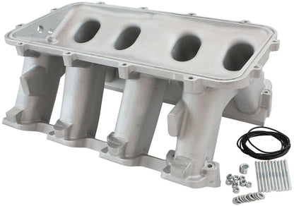 Hi Rise NON-EFI GM LS Rectangle Port Intake Manifold Base, Natural Cast Finish   Suit Modular Intake Manifolds