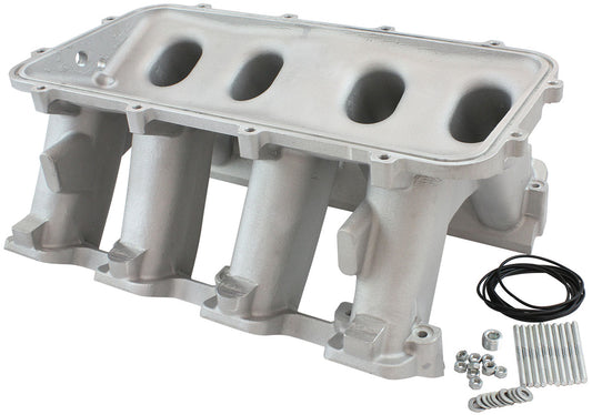 Hi Rise NON-EFI GM LS Rectangle Port Intake Manifold Base, Natural Cast Finish   Suit Modular Intake Manifolds