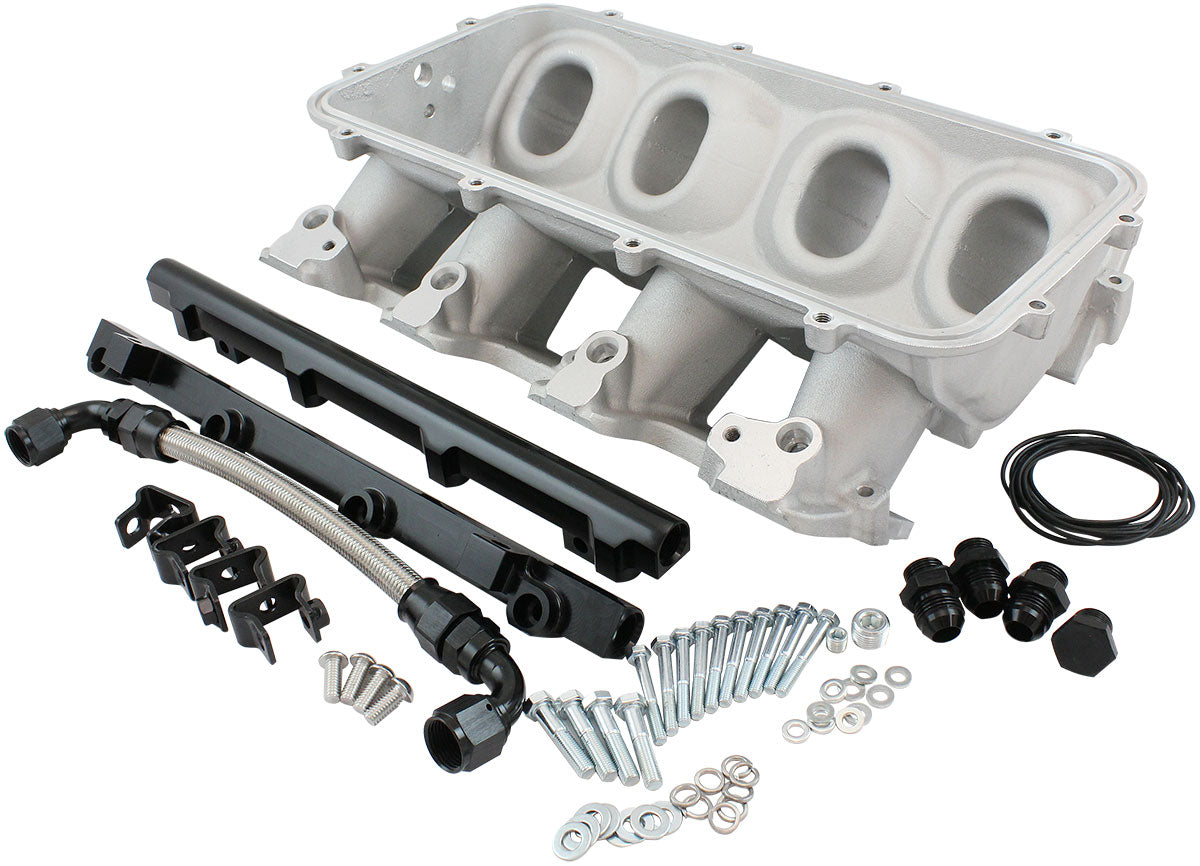 Low Rise EFI GM LS Rectangle Port Intake Manifold Base, Natural Cast Finish   Suit Modular Intake Manifolds