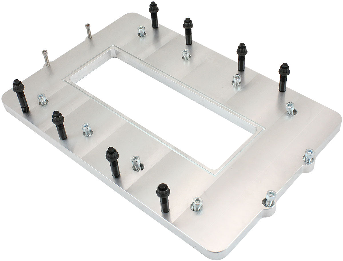 Aeroflow Top Plate with Supercharger Flange For Modular Intake Manifolds - Natural Cast Finish  Suit 6-71 & 8-71 Blowers