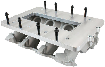 Aeroflow Top Plate with Supercharger Flange For Modular Intake Manifolds - Natural Cast Finish  Suit 6-71 & 8-71 Blowers
