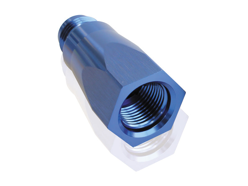 Adjustable Check Valve -6AN   Blue Finish. Male to Female AN Outlets
