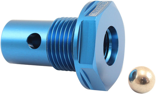 Roll Over Valve -10ORB - Blue Finish  -10 Male ORB to -6 Female ORB
