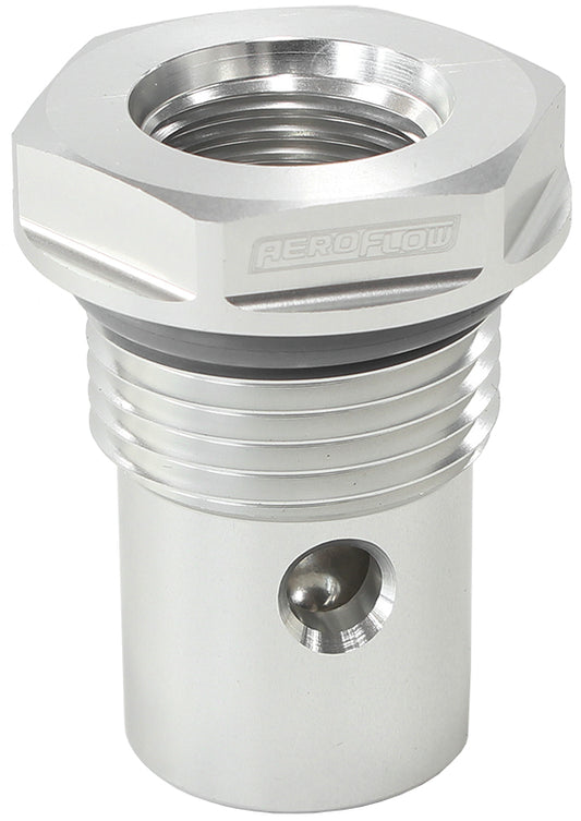 Roll Over Valve -12AN   Silver Finish, Suit Aeroflow Fuel Cells, -12 Male ORB to -8 Female ORB