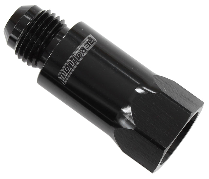 Roll Over Valve -6AN   Black Finish. -6 Female ORB to -6 Male AN