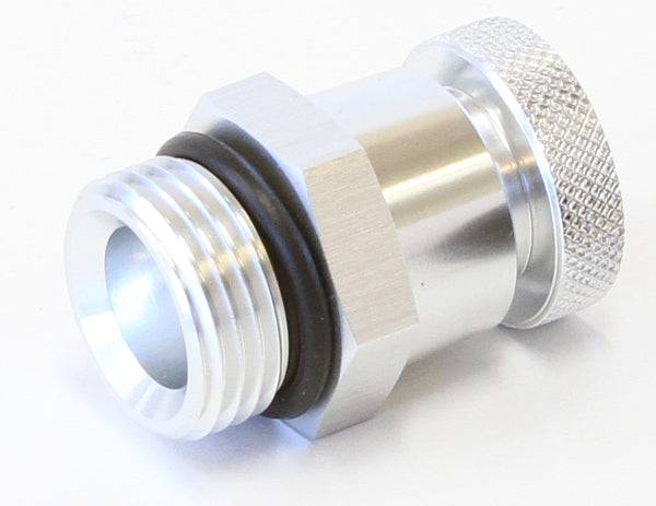 Universal Drain Valve -10 ORB  Silver Finish With 1/8" NPT Female Thread For Remote Draining