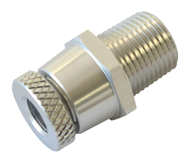 Universal Drain Valve 3/8" NPT   Silver Finish With 1/8" NPT Female Thread For Remote Draining